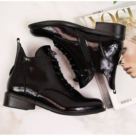 Botines mujer Filippo charol negro insulado negro 3