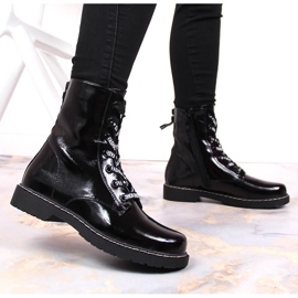 Botas de mujer barnizadas con aislamiento negro Vinceza 6