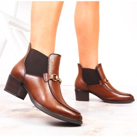 Marrón Vinceza JAN150B botas sin cordones mujer 6