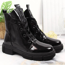 S.Barski Botas lacadas con aislamiento negro de S. Barski 3