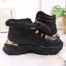 News Botas de nieve mujer plataforma con pelo negro NOVEDADES 3