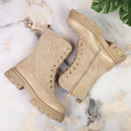 Botas aislantes mujer beige Jezzi JEZ375B 3