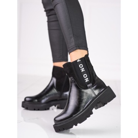 Botines Chelsea negros de mujer en la plataforma Shelovet 2