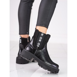 Botines Chelsea negros de mujer en la plataforma Shelovet 1