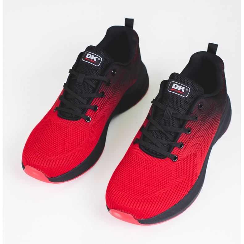 Deportivas DK bicolor con cordones negro rojo 2 Deportivas DK bicolor con cordones negro rojo 2