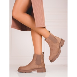 Botines Jodhpur de mujer Shelovet beige de ante 2