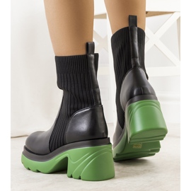 Botas negras con suela Tomlin roja negro 2