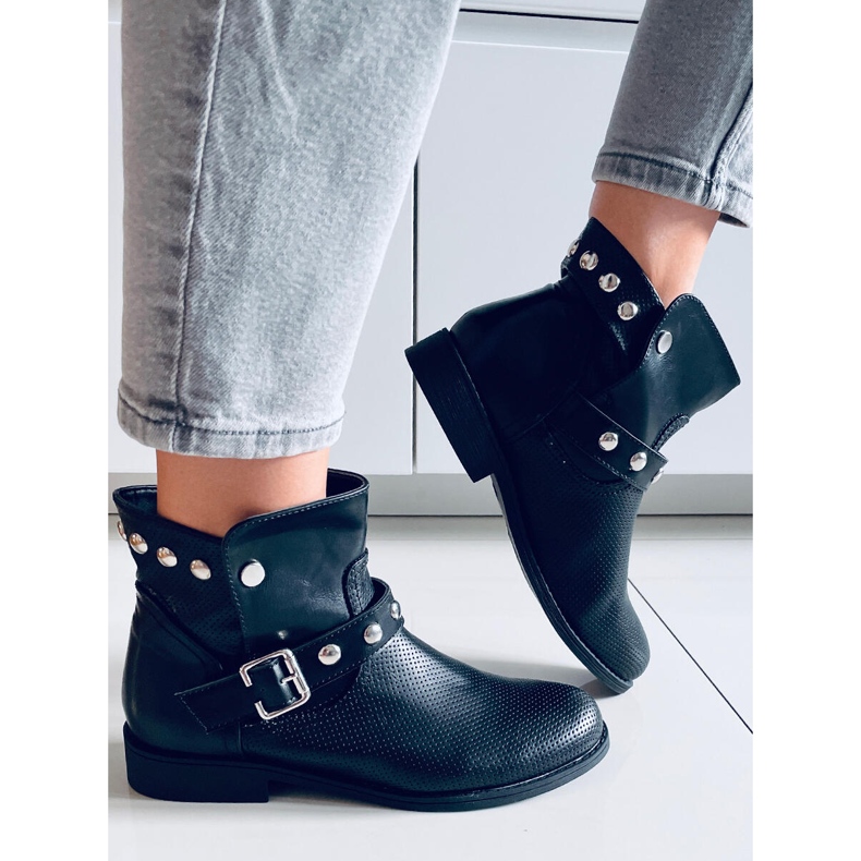 BM Cressida Botas planas negras para mujer negro 1