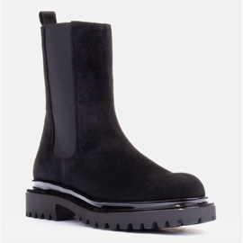 Marco Shoes Botines de ante negro 3