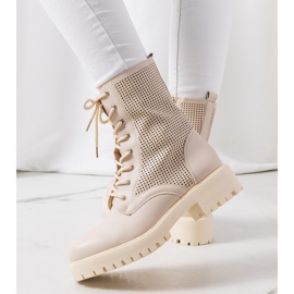 Botas beige con suela alta Loop 2 Botas beige con suela alta Loop 2