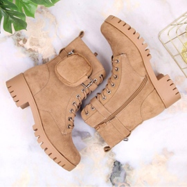 Cazadoras con bolsillo, ante aislante Jezzi W JEZ370 beige 7