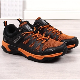 Deportivas de trekking para hombre Big Star negras y naranjas negro 2