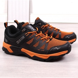 Deportivas de trekking para hombre Big Star negras y naranjas negro 3