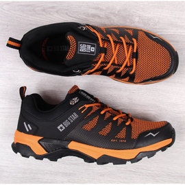 Deportivas de trekking para hombre Big Star negras y naranjas negro 5