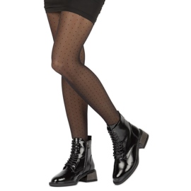 Botas aislantes de charol con tacones aislantes decorativos Filippo W PAW384 negro 4