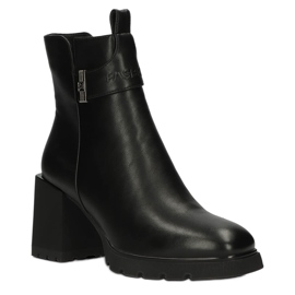 Cálidos botines Chelsea en el poste, con aislamiento Filippo W PAW383 negro 2