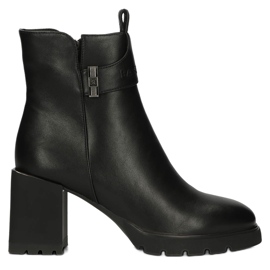 Cálidos botines Chelsea en el poste, con aislamiento Filippo W PAW383 negro 1