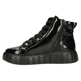 Botines de charol sobre plataforma Filippo W PAW382 negro 2