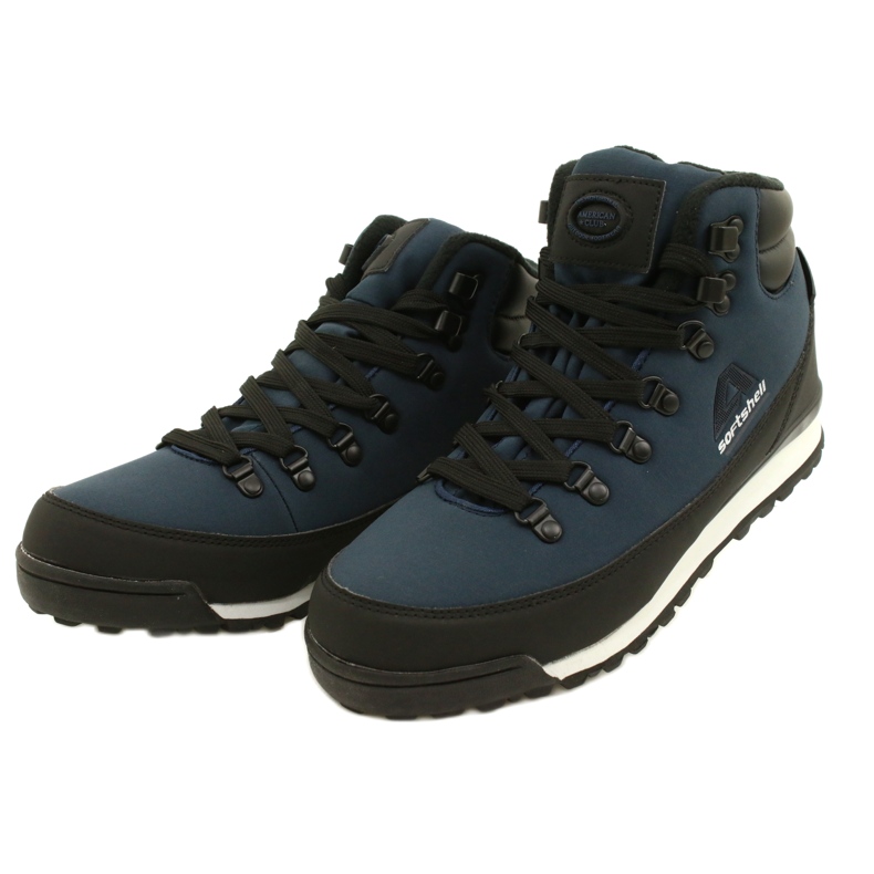 American Club Botas americanas de invierno de trekking con membrana WT61 azul marino negro 2
