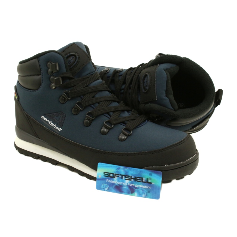 American Club Botas americanas de invierno de trekking con membrana WT61 azul marino negro 4