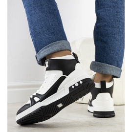 PA1 Zapatillas negras de Megatheo. blanco negro 2