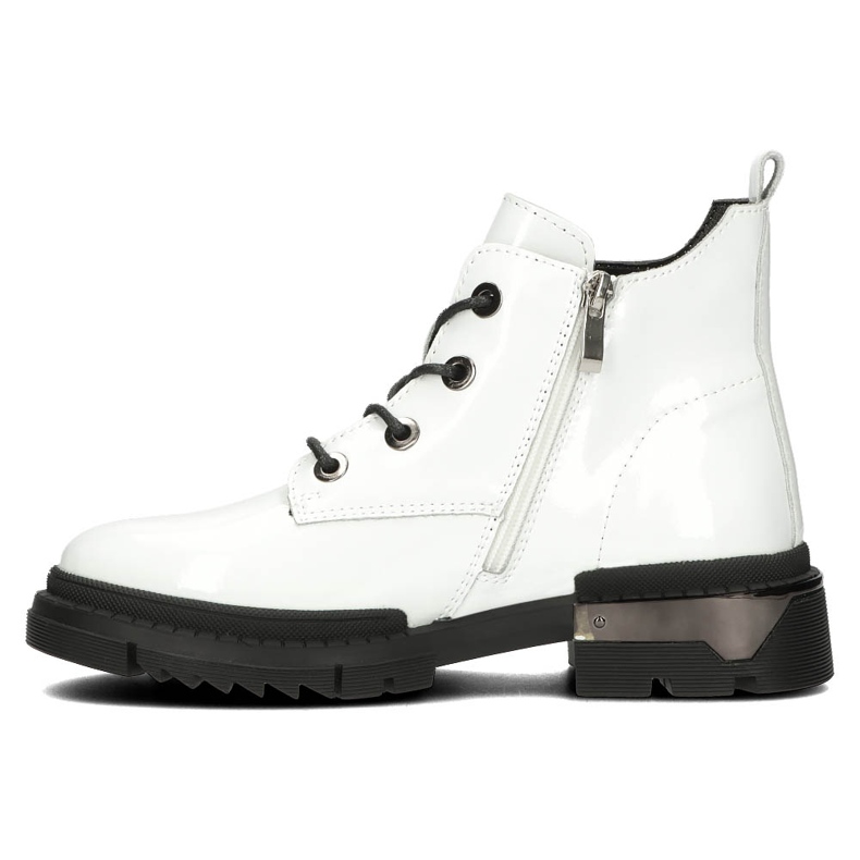 Filippo DBT4173 Botas de charol aisladas, blanco 1