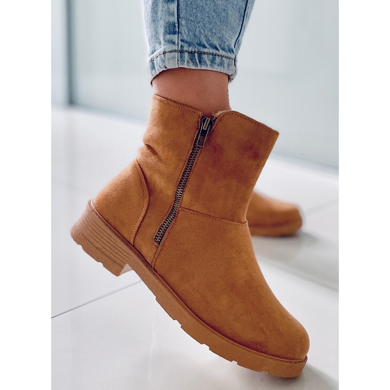 PA1 Botas planas Kallen Camel marrón 1