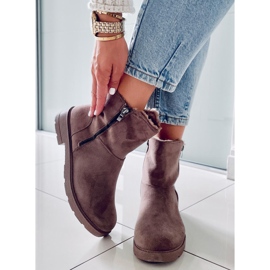 PA1 Botas planas Kallen Khaki gris 1