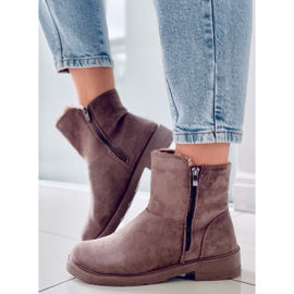 PA1 Botas planas Kallen Khaki gris 3