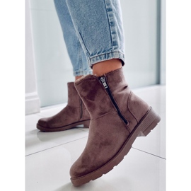 PA1 Botas planas Kallen Khaki gris 5