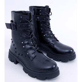 Botas con cordones Frankee Negro 1