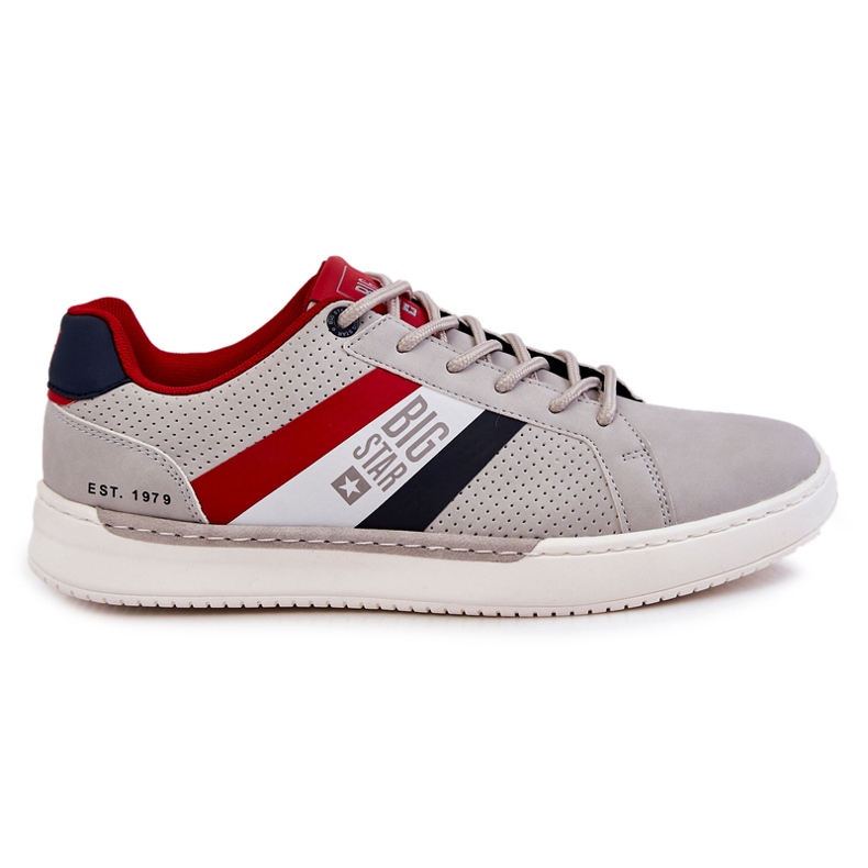 Zapatillas Deportivas Clásicas de Hombre Memory Foam Big Star KK174056 Gris 1