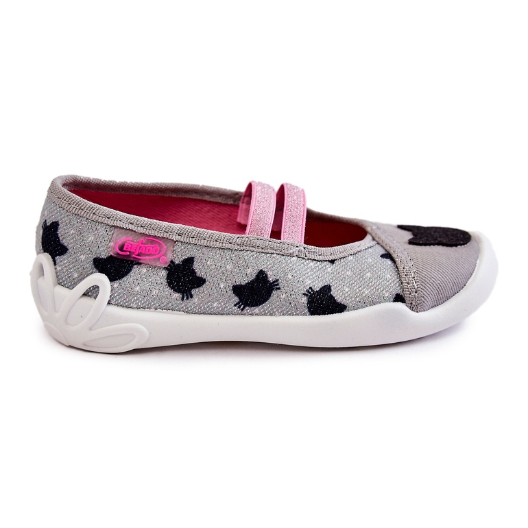 BEFADO S.A. Zapatillas de casa de la Bailarina Befado Gatito 116X302 Gris 2