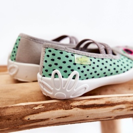 BEFADO S.A. Zapatillas de Casa de la Bailarina Befado Gatito 116X304 Verde-Gris 6