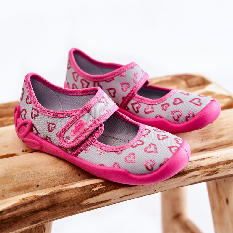 BEFADO S.A. Bailarinas Infantiles Corazón Befado 123X070 Gris-Rosa 1