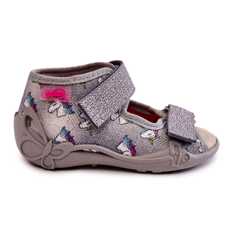 BEFADO S.A. Sandalias Con Velcro Unicornio Befado 342P044 Gris 2