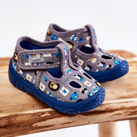 BEFADO S.A. Zapatos Pantuflas Befado Animales 533P020 Gris azul 1