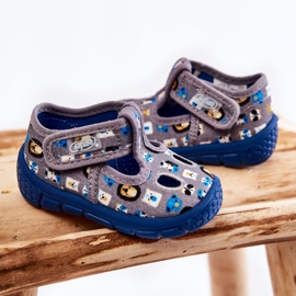 BEFADO S.A. Zapatos Pantuflas Befado Animales 533P020 Gris azul 2