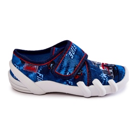 BEFADO S.A. Pantuflas Befado Velcro Camión Bomberos 273X309 Azul Marino 2