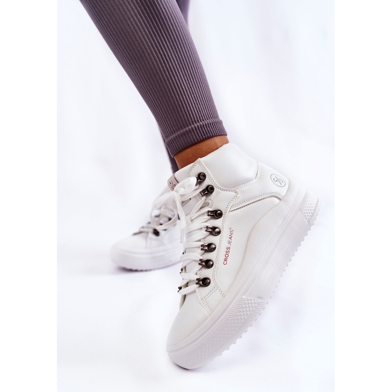 Zapatillas Altas Mujer Cross Jeans KK2R4028C Blanco 1