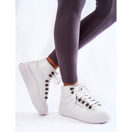 Zapatillas Altas Mujer Cross Jeans KK2R4028C Blanco 5