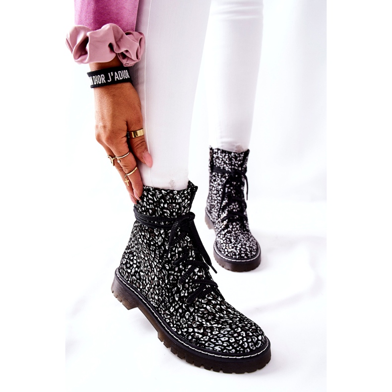 Botas de mujer Glany Workers Maciejka Negro-Blanco 01609-48 3 Botas de mujer Glany Workers Maciejka Negro-Blanco 01609-48 3