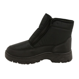 News Botas de nieve para hombre Con cremalleras Novedades 22MN26-5011 negro 1