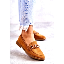 FB2 Mocasines Mujer Ante Cadena Camel Nolie marrón 1