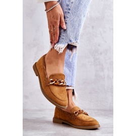 FB2 Mocasines Mujer Ante Cadena Camel Nolie marrón 2