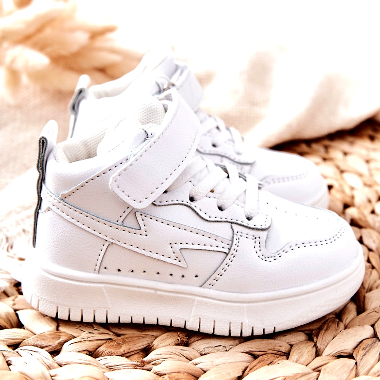Zapatillas Deportivas Altas Infantiles Blancas blanco 2