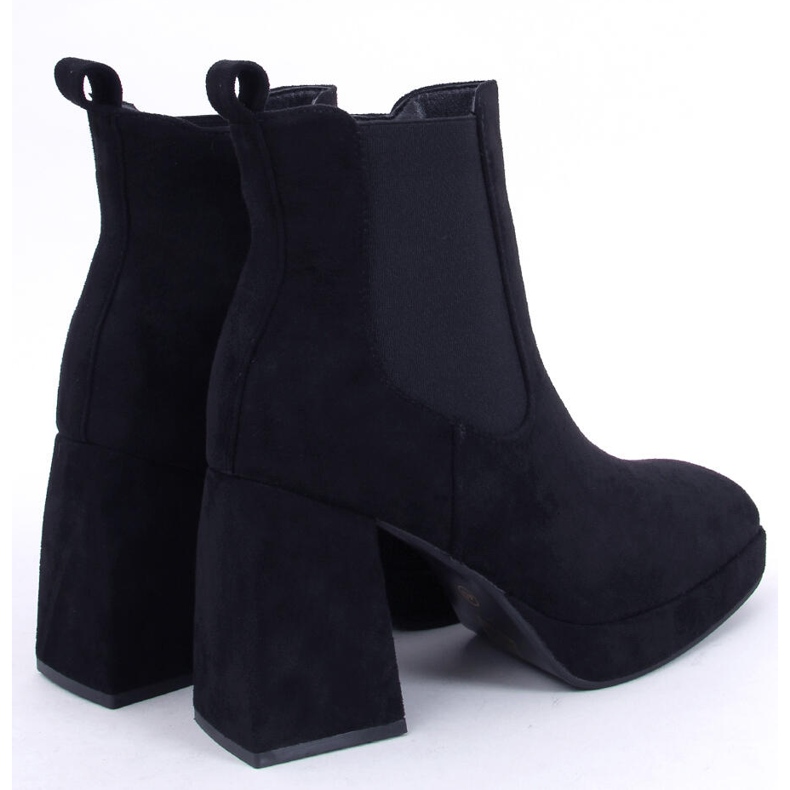 BM Ciara Negro botas de tacón ancho 1 BM Ciara Negro botas de tacón ancho 1