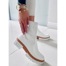 Botines con pala flexible Blanco Barrino 1
