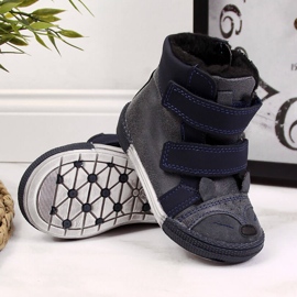 Zapatos niño con velcro azul marino Kornecki 6583 3