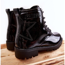 Botas Infantiles Lacadas Abrigadas Big Star II374045 Negro 3